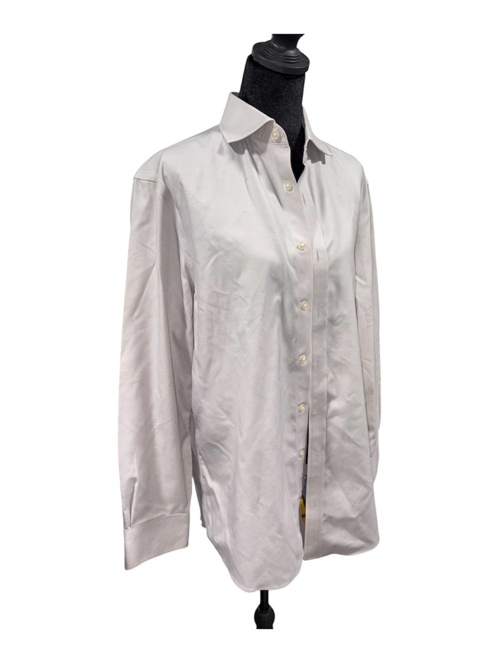 Charles Tyrwhitt Non-Iron Men’s Slim Fit Dress Shirt - Light Gray Size 15 1/2
